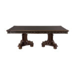 Dark cherry finish with gold tipping Catalonia Collection Dining table By Homelegance Luxury Dining Tables Mobilia Cleopatra 13 Dark cherry finish with gold tipping Catalonia Collection Dining table By Homelegance 13