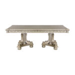 Platinum gold Catalonia Collection Dining table By Homelegance 15