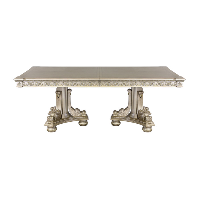 Platinum gold Catalonia Collection Dining table By Homelegance