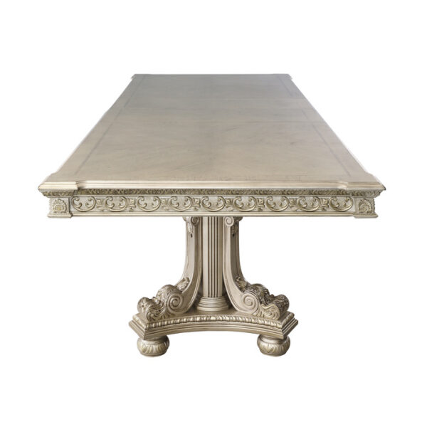 Platinum gold Catalonia Collection Dining table By Homelegance 11