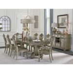 Platinum gold Catalonia Collection Dining table By Homelegance 19