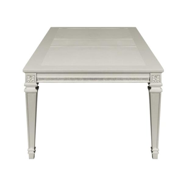 Silver Bevelle Collection Dining table By Homelegance 9