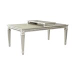 Silver Bevelle Collection Dining table By Homelegance Luxury Dining Tables Mobilia Cleopatra 16 Silver Bevelle Collection Dining table By Homelegance 16