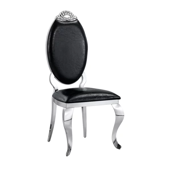 DC3000 Stainless Steel and Leather Dining Chairs by Artisan Furniture 24