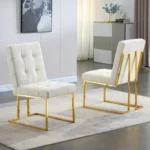 DCK70 Two Dining Room Chairs With Stainless Steel Legs by Artisan Furniture - Image 3