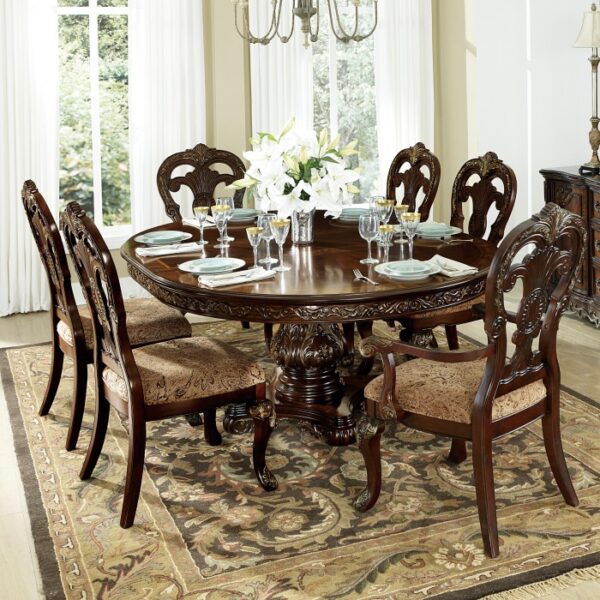 Cherry Deryn Park Collection Round Dining table By Homelegance 8
