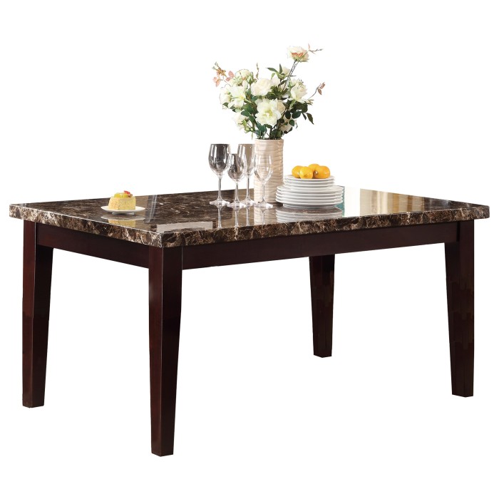 Espresso Teague Collection Dining table By Homelegance