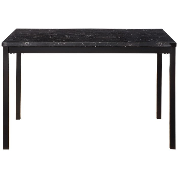Black Metal Tempe Collection Dining table By Homelegance