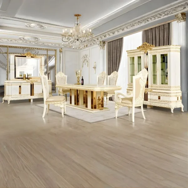 Arm Chair Dining Leather Set of 2 HD-1882 By Homey Design - Image 2