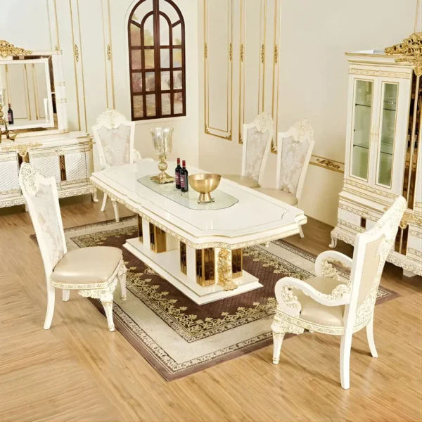 Victorian Seven Piece Dining Room Set HD-1882 By Homey Design - Image 2