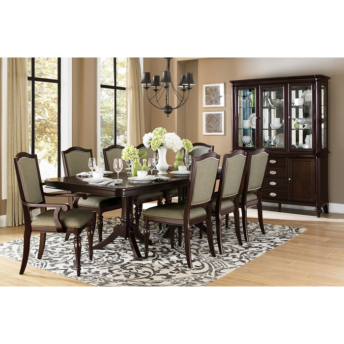 Dark Cherry Marston Collection Dining table By Homelegance