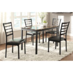 Black Metal Flannery Collection Dining table By Homelegance Luxury Dining Tables Mobilia Cleopatra 10 Black Metal Flannery Collection Dining table By Homelegance 10
