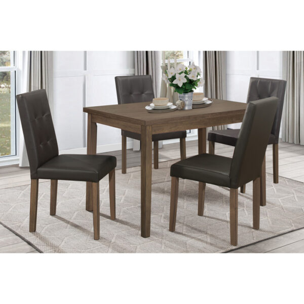 Walnut Ahmet Collection Dining table By Homelegance 8