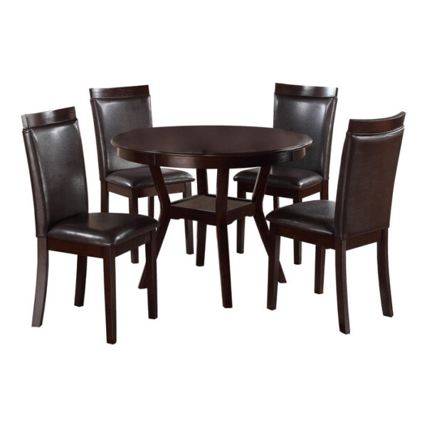Espresso Shankmen Collection 5PC Pack Dining Set By Homelegance 7