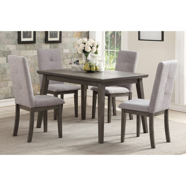 Gray University Collection Dining Table By Homelegance 10