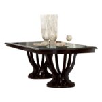 Espresso Savion Collection Dining Table By Homelegance Luxury Dining Tables Mobilia Cleopatra 9 Espresso Savion Collection Dining Table By Homelegance 9