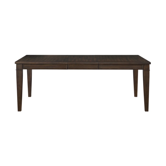 Dark brown Makah Collection Dining Table By Homelegance