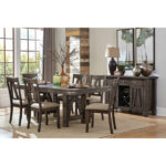 Brown Mattawa Collection Dining Table By Homelegance 10