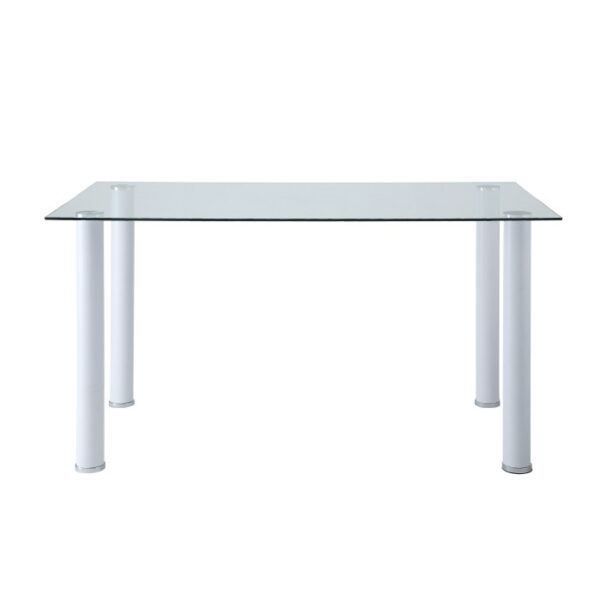 White Florian Collection Dining Table By Homelegance 6