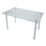 White Florian Collection Dining Table By Homelegance 10
