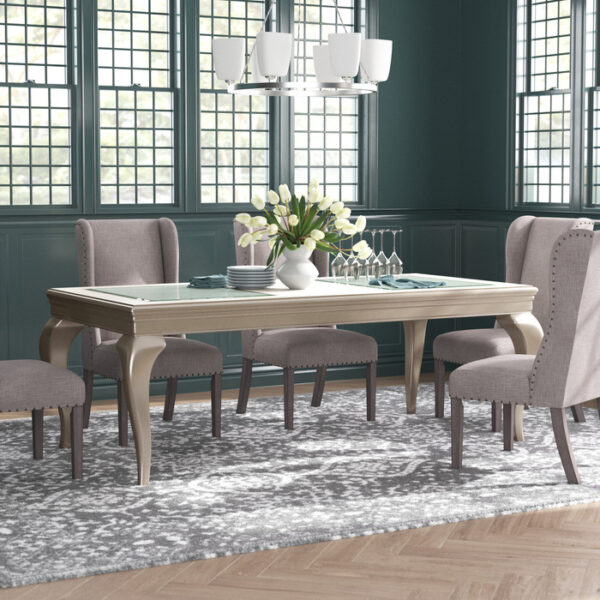 Silver Crawford Collection Dining Table By Homelegance 10