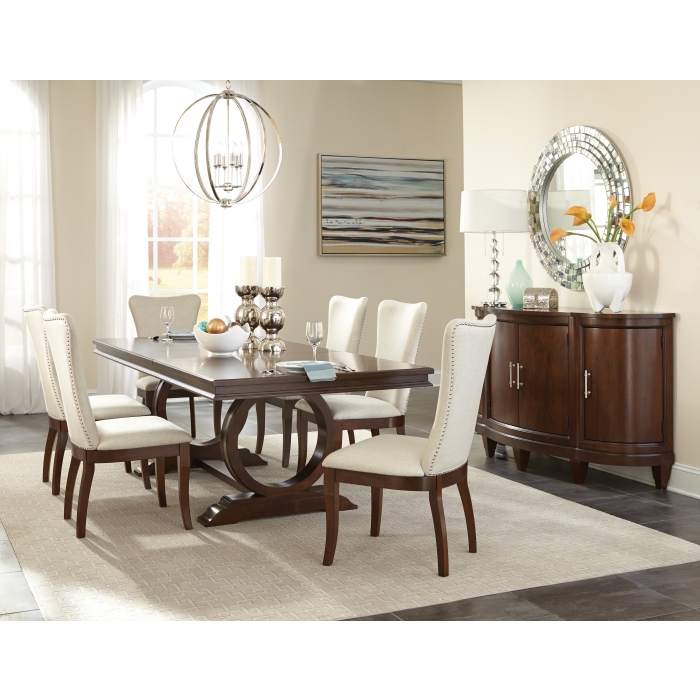 Dark Cherry Oratorio Collection Dining Table By Homelegance
