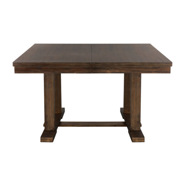 Light rustic brown Wieland Collection Dining Table By Homelegance 7