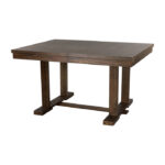 Light rustic brown Wieland Collection Dining Table By Homelegance 12