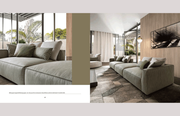 Italian Living Room Piuma Sectional p12619 By ESF Furniture 10