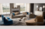 Italian Living Room Piuma Sectional p12619 By ESF Furniture 18