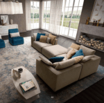 Italian Living Room Piuma Sectional p12619 By ESF Furniture 20