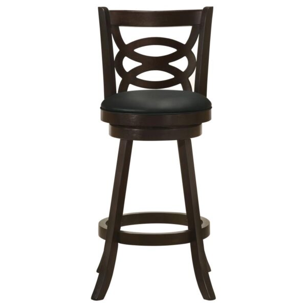Calecita Swivel Bar Stools with Upholstered Seat Cappuccino (Set of 2) 101930 By Coaster Furniture 12