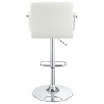 Palomar Adjustable Height Bar Stool White and Chrome 121097 By Coaster Furniture 23