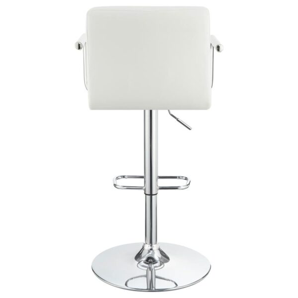 Palomar Adjustable Height Bar Stool White and Chrome 121097 By Coaster Furniture 16