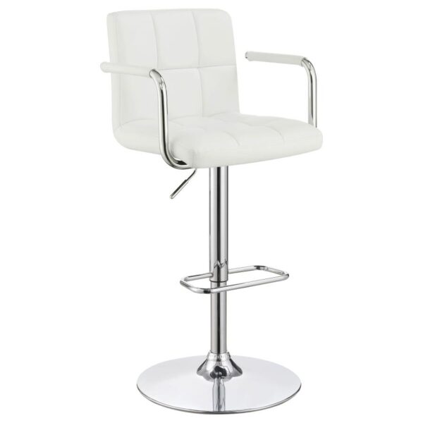 Palomar Adjustable Height Bar Stool White and Chrome 121097 By Coaster Furniture 13