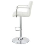 Palomar Adjustable Height Bar Stool White and Chrome 121097 By Coaster Furniture 19