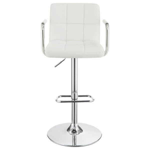 Palomar Adjustable Height Bar Stool White and Chrome 121097 By Coaster Furniture 11