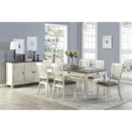 Antique white and rosy brown Granby Collection Dining Table By Homelegance Luxury Dining Tables Mobilia Cleopatra 17 Antique white and rosy brown Granby Collection Dining Table By Homelegance 17