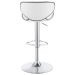 Edenton Upholstered Adjustable Height Bar Stools White and Chrome 120389 By Coaster Furniture 22
