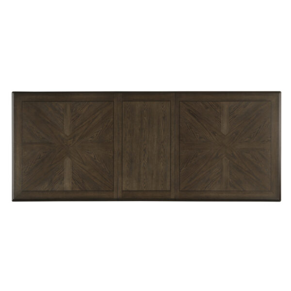 brown and charcoal brown Stonington Collection Dining Table By Homelegance 8
