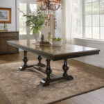 brown and charcoal brown Stonington Collection Dining Table By Homelegance Luxury Dining Tables Mobilia Cleopatra 13 brown and charcoal brown Stonington Collection Dining Table By Homelegance 13