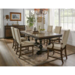 brown and charcoal brown Stonington Collection Dining Table By Homelegance Luxury Dining Tables Mobilia Cleopatra 14 brown and charcoal brown Stonington Collection Dining Table By Homelegance 14