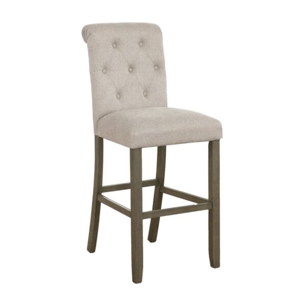 Balboa Tufted Back Bar Stools Beige and Rustic Brown (Set of 2) 193169 By Coaster Furniture 9