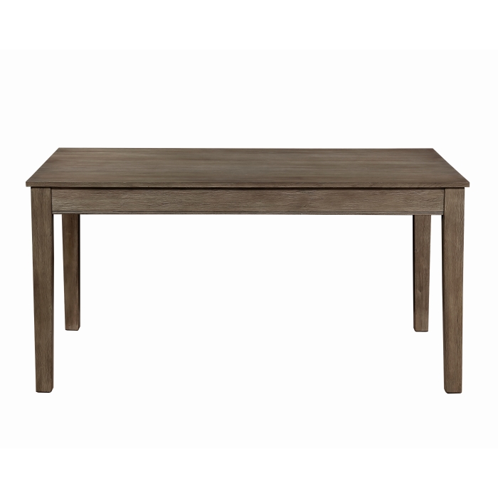 Wire Brushed Brown Armhurst Collection Dining Table By Homelegance