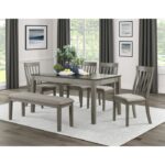 Dark gray and light gray Armhurst Collection Dining Table By Homelegance Luxury Dining Tables Mobilia Cleopatra 17 Dark gray and light gray Armhurst Collection Dining Table By Homelegance 17