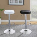 Ramses 29″ Adjustable Bar Stool Chrome and Black 102558 By Coaster Furniture 16