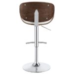 Harris Adjustable Bar Stool Ecru and Chrome 130505 By Coaster Furniture - Image 6