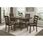 Brown Darla Collection Dining Table By Homelegance 14