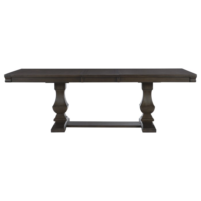 Wire brushed rustic brown Southlake Collection Dining Table By Homelegance