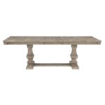 Wire brushed brownish gray Southlake Collection Dining Table By Homelegance 13